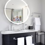 Electric mirror vanity mirror with lighting