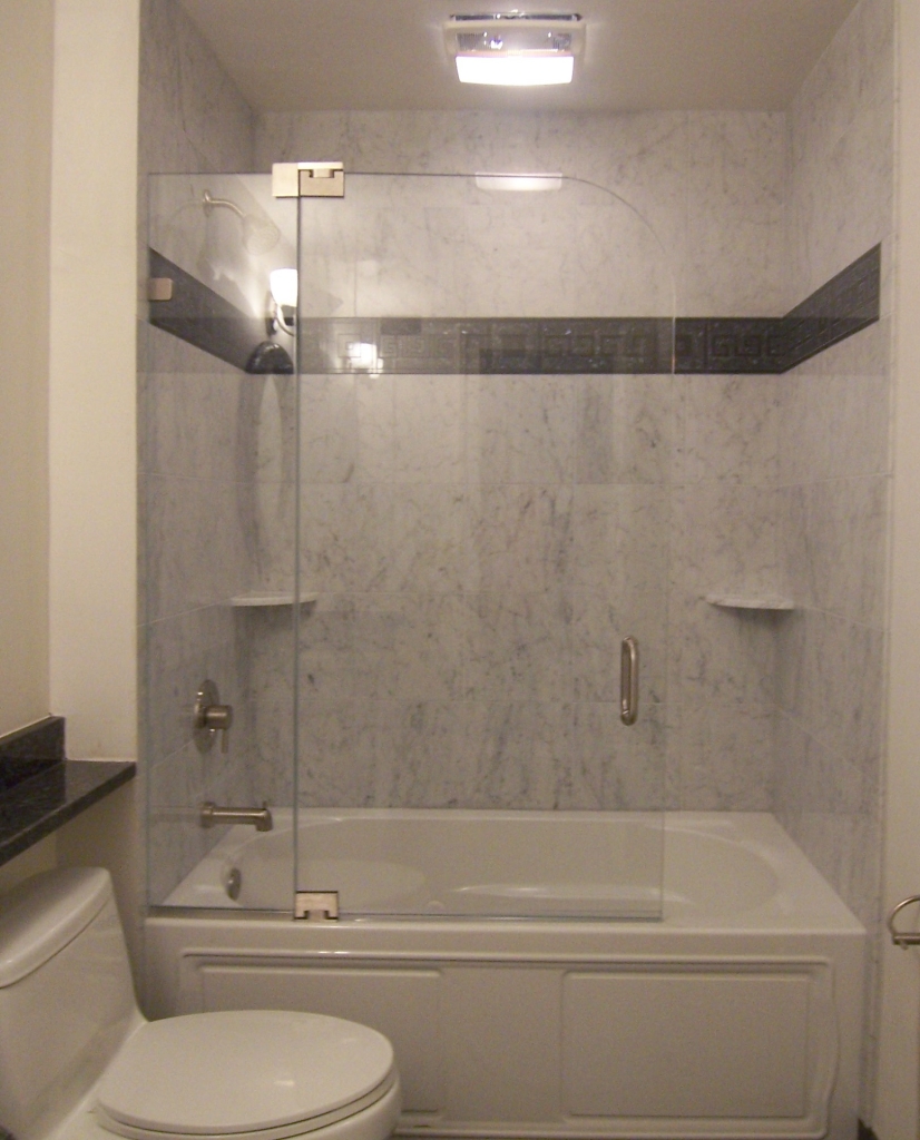 shower door frameless splashguard for tub